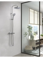 Tres Canigo Termosztátos zuhanyrendszer, króm 21739301 - Für