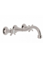 Tres Clasic fali mosdó csaptelep Rozsdamentes Acél hatású 24