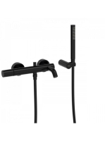 Tres Study Exclusive kádtöltő csaptelep zuhanyszettel, feket