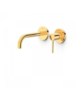 Tres Study Exclusive egykaros fali mosdó csaptelep, Arany 26