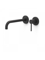 Tres Study Exclusive fali egykaros mosdó csaptelep, matt fek