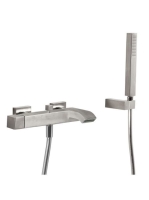 Tres Cuadro Exclusive kád csaptelep Cascade kifolyóval Rozsd