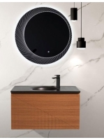 Wellis Tunis 90 top munkalap integrált mosdóval, matt fekete