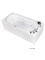 Wellis Malawi E-Drive 170 hidromasszázs kád csaptelep nélkül