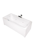 Wellis Huron E-Drive 180 hidromasszázs kád Flipper csaptelep