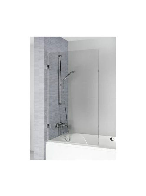 Riho Scandic NXT X107 kádparaván átlátszó üveg 80X150 cm fek