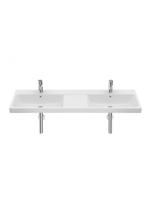 Roca The Gap falra szerelhető dupla mosdó 140x46 cm, fehér A