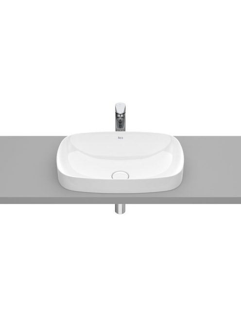 Roca Inspira Soft pultba építhető FineCeramic mosdó 55x37 cm