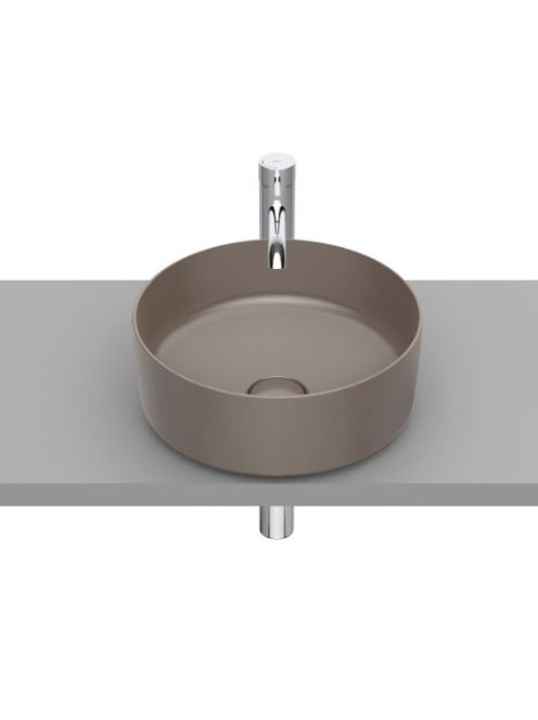 Roca Inspira Round kerek Fineceramic mosdótál 37x37 Kávé szí