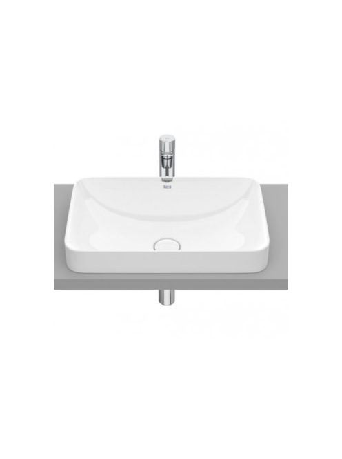 Roca Inspira Square pultba építhető FineCeramic mosdó 55x37