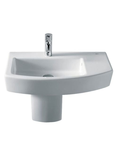 Roca Hall ráültethető asszimetrikus mosdó 650x420mm A3276200