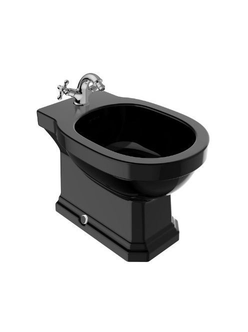 Roca Carmen álló bidé csaplyukkal, fekete A3570A4560 - Fürdő