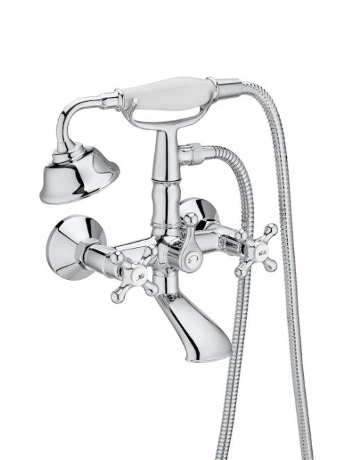 Roca Carmen fali kádtöltő csaptelep zuhanyszettel, króm A5A0