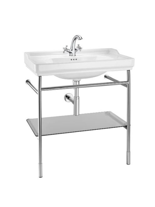 Roca Carmen mosdó 80x50 cm, rozsdamentes acél kerettel A8513