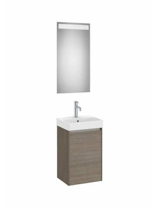 Roca Ona Pack mosdószekrény mosdóval és tükör LED világításs