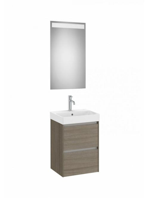 Roca Ona Pack 2 fiókos mosdószekrény mosdóval 45x36 tükör LE