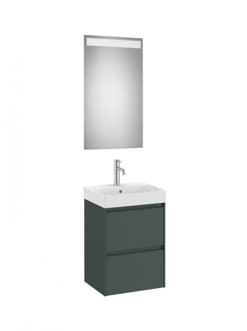 Roca Ona Pack 2 fiókos mosdószekrény mosdóval 45x36 tükör LE
