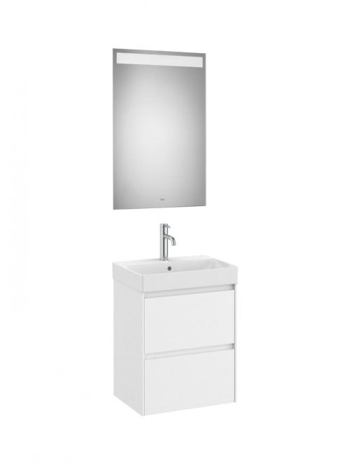 Roca Ona Pack 2 fiókos mosdószekrény mosdóval 50x36 tükör LE