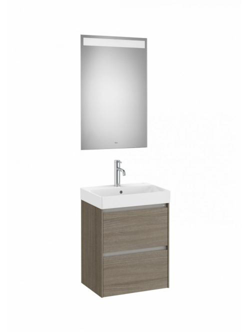 Roca Ona Pack 2 fiókos mosdószekrény mosdóval 50x36 tükör LE