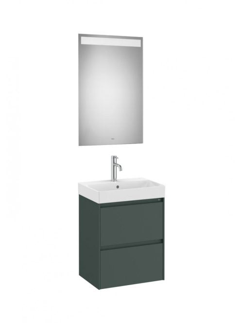 Roca Ona Pack 2 fiókos mosdószekrény mosdóval 50x36 tükör LE