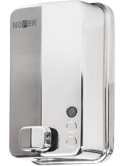 Nofer fali szappanadagoló 1200 ml, fényes polírozott inox 03