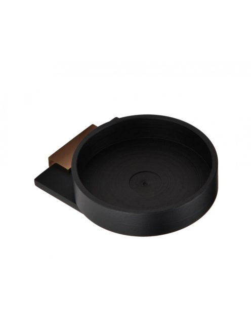 Bemeta Galla fali szappantartó, matt fekete/réz 108108020 -