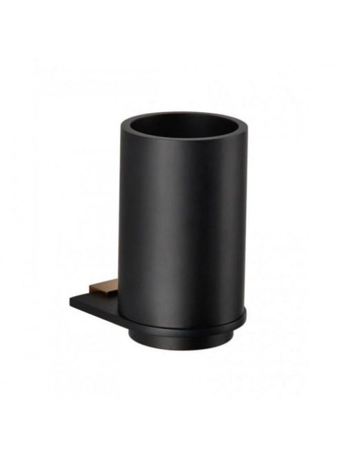 Bemeta Galla fali fogkefe tartó, matt fekete/réz 108110010 -
