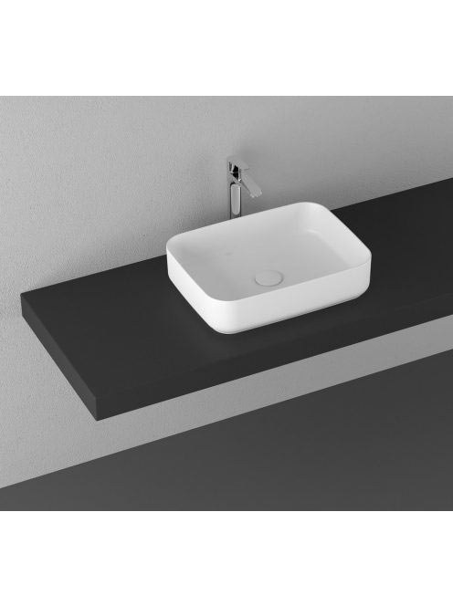 Sapho Infinity Rectangle kerámiamosdó 50x36 cm, fehér 10NF65