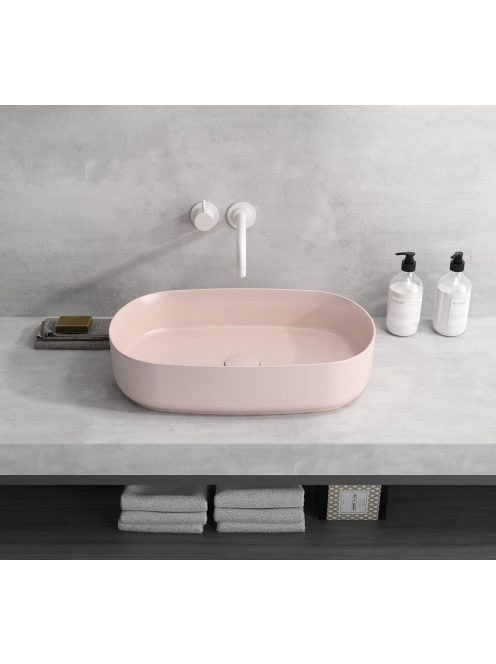 Sapho Infinity Oval kerámiamosdó 55x36 cm, lazac színű 10NF6