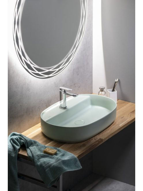 Sapho Isvea Infinity pultra szerelhető kerámia mosdó 60x40 e