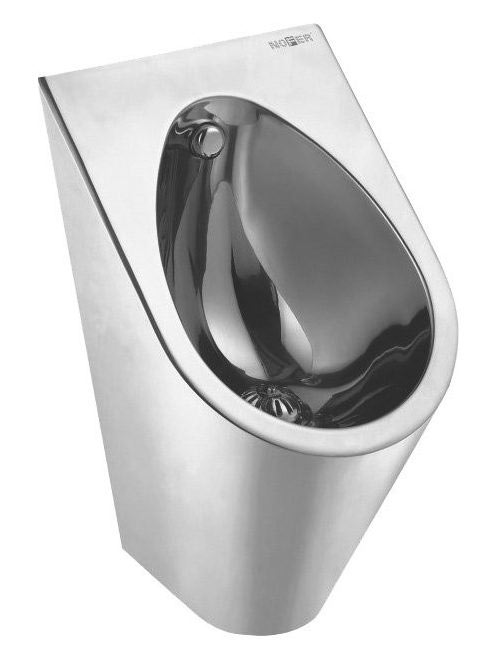 Nofer piszoár hátsó bekötéssel 36x60x39,5 cm, matt inox 1300