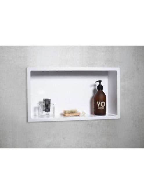 Polysan Inserta Falba süllyeszthető öntött márvány polc 51x2