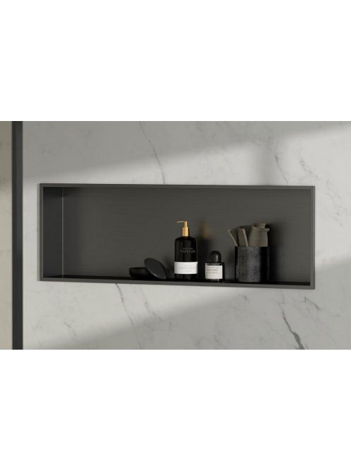 Polysan Inserta Falba süllyeszthető polc 81x27 antracit 1301