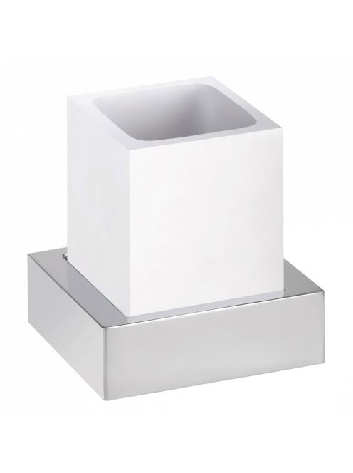 Bemeta Gamma fali fogkefetartó, króm/fehér 145511012 - Fürdő