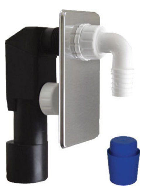 Sapho Bruckner falba építhető mosógép szifon 40/50 mm, króm