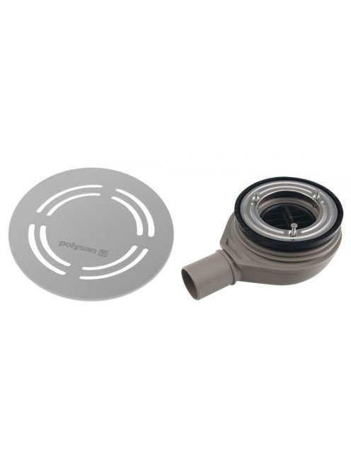 Sapho Flexia Geberit zuhanytálca szifon 90 mm, matt inox 177