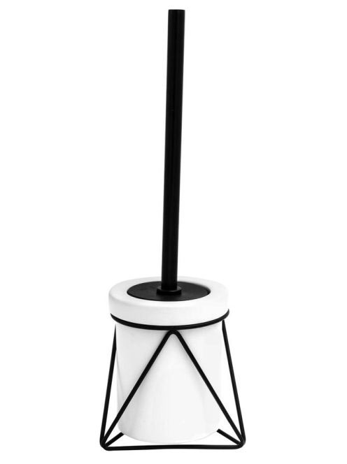 Sapho Ridder Mila álló WC kefe tartó fekete/fehér 2163401 -