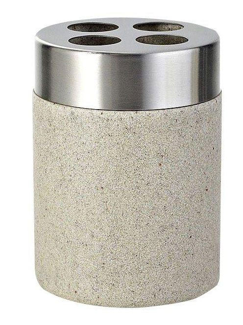 Sapho Stone fogkefetartó pohár, bézs 22010211 - Fürdőszoba -