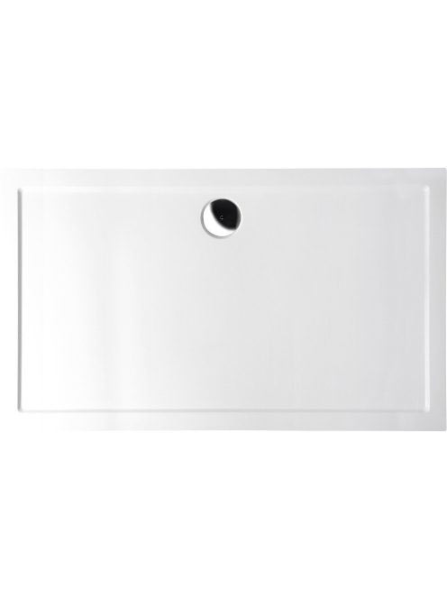 Polysan Karia öntött márvány 120x100 zuhanytálca fehér 26611