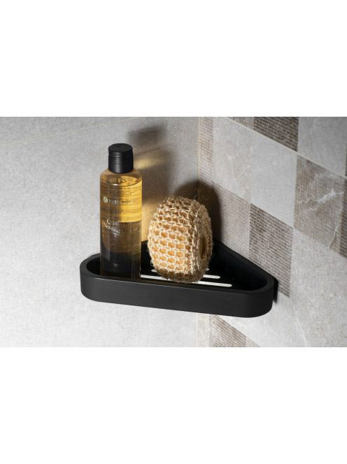 Sapho Smart tartó 170x30x170mm, matt fekete 328314 - Fürdősz