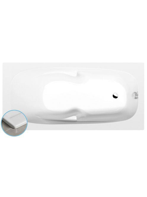 Polysan Kamelie Slim akril kád 170x80x43 cm, fehér 35111S -