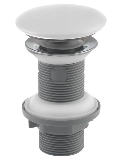 Sapho Isvea Click Clack lefolyószelep, matt fehér kerámia fe