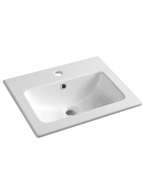 Sapho Practico 50x40 beépíthető kerámiamosdó, fehér 44050 -