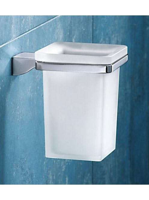 Sapho GLAMOUR fogkefetartó, króm/szatén üveg 5710 - Fürdőszo