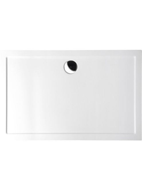 Polysan Karia öntött márvány 110x90 cm zuhanytálca fehér 591