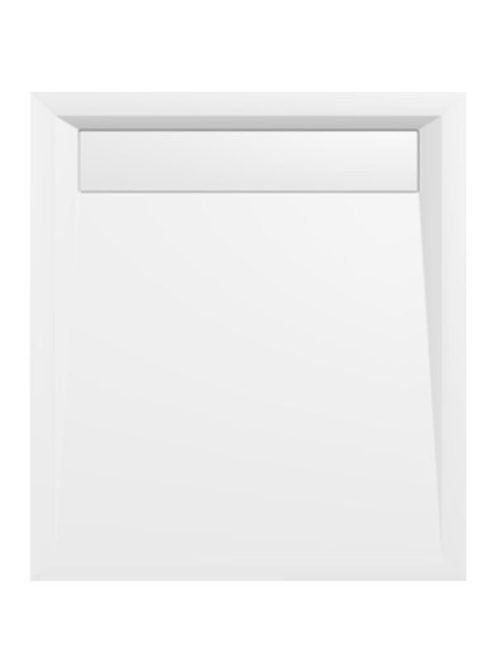 Polysan Varesa öntött márvány 90x80 zuhanytálca fehér 71606