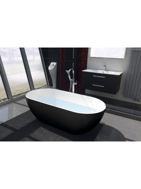 Polysan Reduta szabadonálló öntött márvány kád 171x81 cm, fe