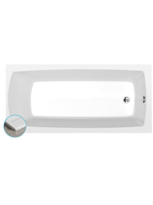 Polysan Lily Slim akril kád 140x70x39 cm, fehér 72201S - Für