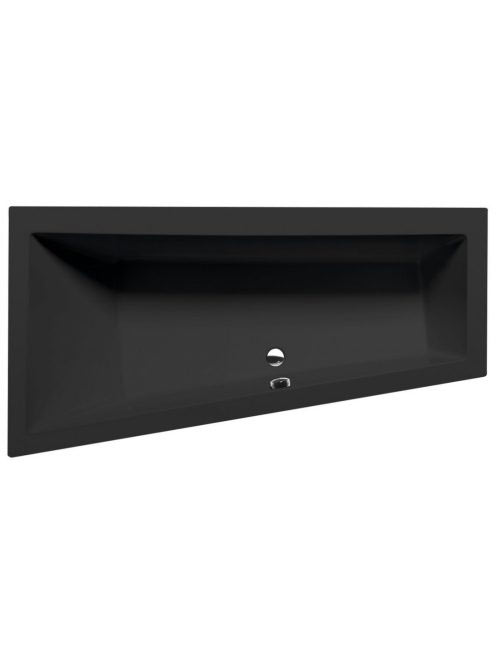 Polysan Andra Balos aszimmetrikus kád 180x90 cm, matt fekete