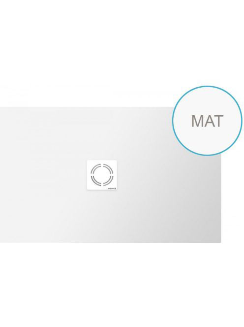 Polysan Flexia öntött márvány zuhanytálca 130 cm, matt fehér